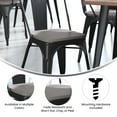 thumbnail image 4 of 4 Piece Polyresin Chair Seats, Gray, 4 of 4