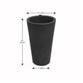 thumbnail image 6 of Algreen Crete 20" Self-Watering Planter, Tall, Black Resin, 2 Pack, 6 of 10