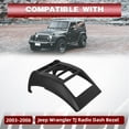 thumbnail image 3 of Kojem Double Din Radio Dash Bezel Kit for 2003-2006 Jeep Wrangler TJ with Wiring Harness Top Tray Not Included, 3 of 8