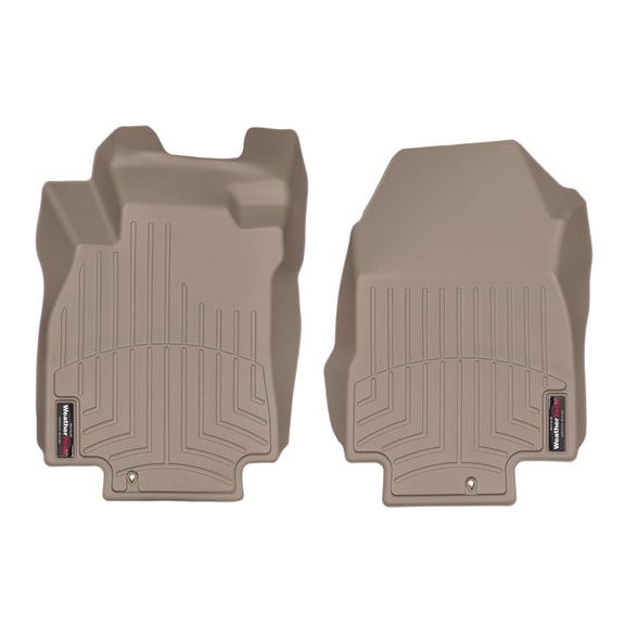WeatherTech Custom Fit FloorLiners compatible with 2007-2011 Nissan Versa - 1st Row (Driver & Passenger), Tan