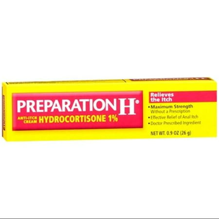 Preparation H Anti-Itch Crème hydrocortisone 1% 0,90 oz (pack de 2)