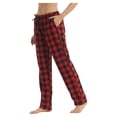 thumbnail image 3 of LANBAOSI Women Flannel Plaid Pajama Pants PJ Bottoms Size M, 3 of 7