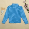 thumbnail image 3 of WhouRiu Little Boys' Jackets Sparkly Sequins Long Sleeve Button Down Top Kids Jazz Dance Coats Blue,Sizes 7-8, 3 of 6