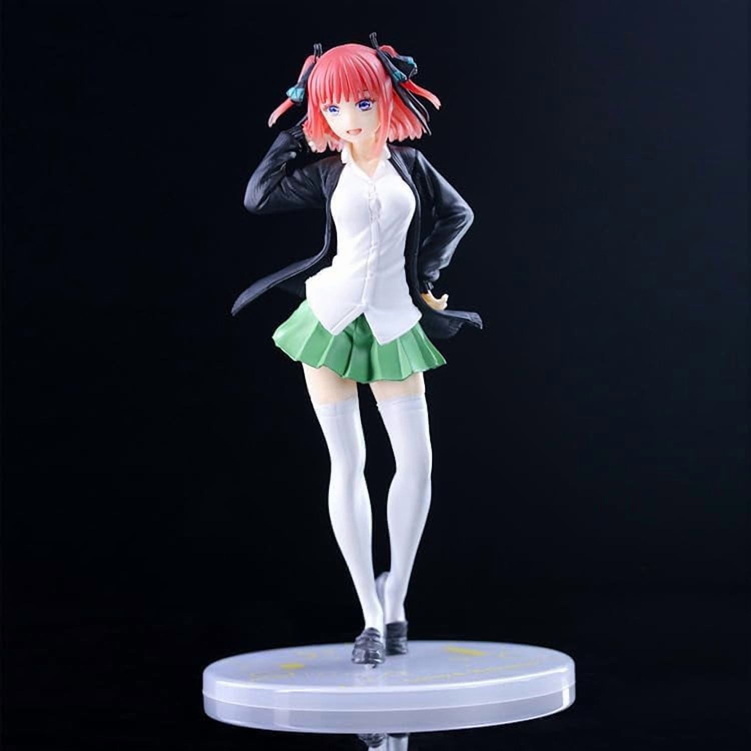 New Nakano Nino Figures, School Uniform Nino Action Figure Statue 20cm/7.9inch PVC Anime Character Model Collectible Decoration Craft Gift
