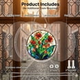 thumbnail image 5 of Darzheoy Stained Glass Window Hanging,Colorful Acrylic flowes Jigsaw Puzzles,Flowers of The Valley Suncatchers for Windows,Home Decor Gift for Puzzle Lovers or for Mother’s Day, 5 of 5