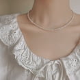 thumbnail image 5 of Sterling Silver Round White Simulated Shell Pearl Necklace Strand | Pearl Necklace | Jewelry for Women, 5 of 5