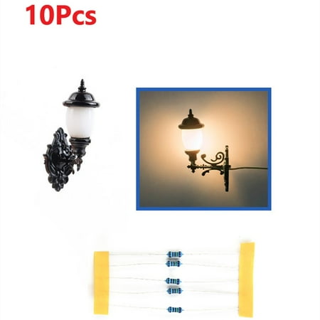 

Fule 10X Railway Train Wall Lights Model HO Scale White/Warm White LED Street Light