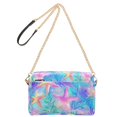 thumbnail image 2 of FORMRS Women Crossbody Purse with Chain Strap Vegan Leather Shoulder Handbag, Neon Starfish Pattern, 2 of 7