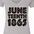 thumbnail image 4 of Inktastic Juneteenth 1865 Women's V-Neck T-Shirt, 4 of 5