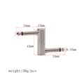 thumbnail image 2 of HEALEEP 1Set Z Type Effect Pedal Connector Copper for Electric Guitar Signal Transmission, 2 of 3