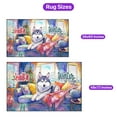 thumbnail image 5 of Watercolor Hello Winter Siberian Husky Chill Christmas Welcome Indoor Rug Husky Dog Lover Gifts Carpet Living Bed Room Sofa Home Decor - 00016, 5 of 5