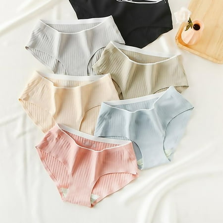 MLINS 5 Pcs Women s Underwear Seamless for High Waist Panty Girls Miss