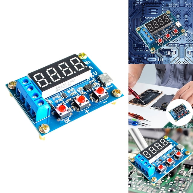 Probador Batería ZB2L3 Pantalla Digital LED Prueba Fuente Alimentación Batería Litio 18650