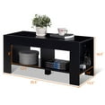 thumbnail image 2 of Costway 2-Tier Wood Coffee Table Sofa Side Table w/ Storage Shelf Living Room Office New, 2 of 5