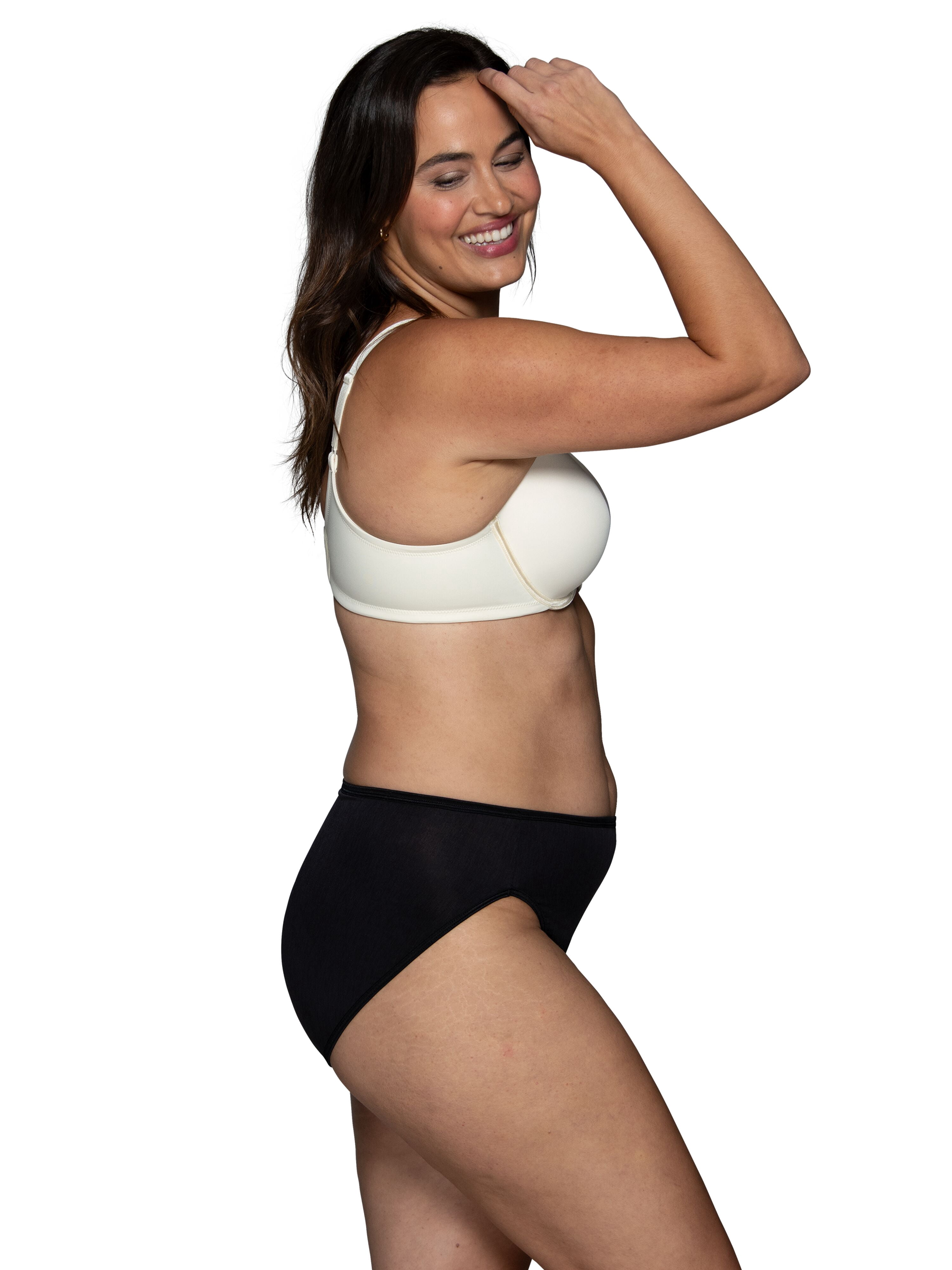 Vanity Fair Lingerie Women's Beauty Back Smoothing Underwire Bra, 4 Way Stretch Fabric, Lightly Lined Cups, Style 76380