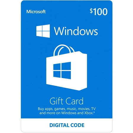 Windows Store Gift Card Digital $100 (em