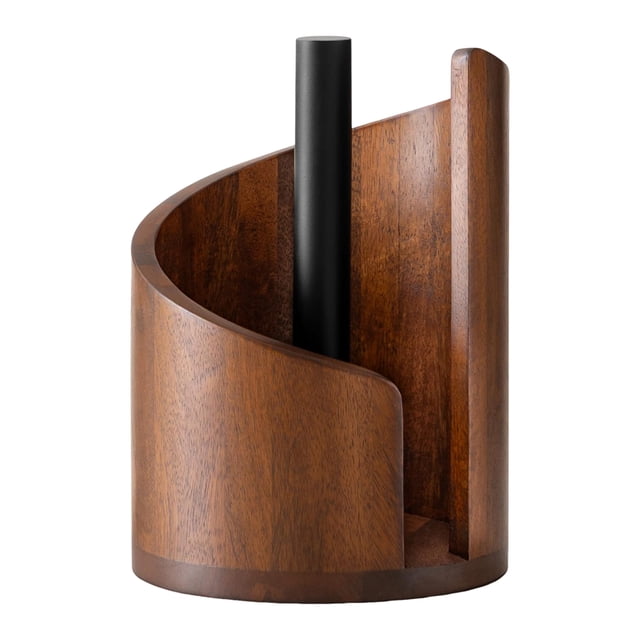 Portarrollos de papel higiénico de madera con extracción suave, resistente a las manchas y a la humedad, organizador de cocina