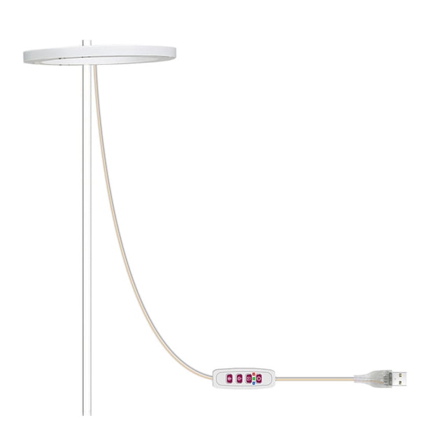 USB Powered LED Cultivar Luz Dimmable Hierba Semillas Plantas Lámpara de crecimiento Invernadero Macetas de invernadero Pie sobre Lighting Farm Hogar Elenxs HA059376-01B