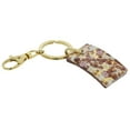 thumbnail image 2 of GlassOfVenice Murano Glass Colors Rectangular Keychain - Purple Gold, 2 of 4