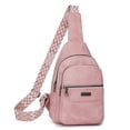 thumbnail image 1 of Fanny Packs para mujeres y hombres bolso de hombro de cuero PU para el trabajo diario compras viajes, 1 of 9