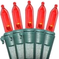 thumbnail image 1 of Luces navideñas Holiday Essence, 100 LED, color rojo, 8,2 m, cable verde, 1 of 6