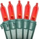 thumbnail image 1 of Luces navideñas Holiday Essence, 100 LED, color rojo, 8,2 m, cable verde, 1 of 6
