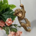 thumbnail image 4 of MesaSe Garden Animal Chimpanzee Hangs Monkey Baby Tree Climbing Resin Craft Statue, 4 of 4