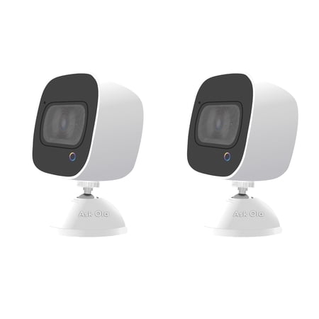 Ola-USA OLA0001 1080p Full HD Indoor/Outdoor Wi-Fi Smart Security Camera  2 Pack