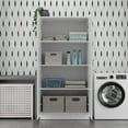 thumbnail image 4 of Kappesberg Liam 2-Piece White 2-Door Pantry Cabinet Set with Shelves for Kitchen or Laundry, 4 of 10
