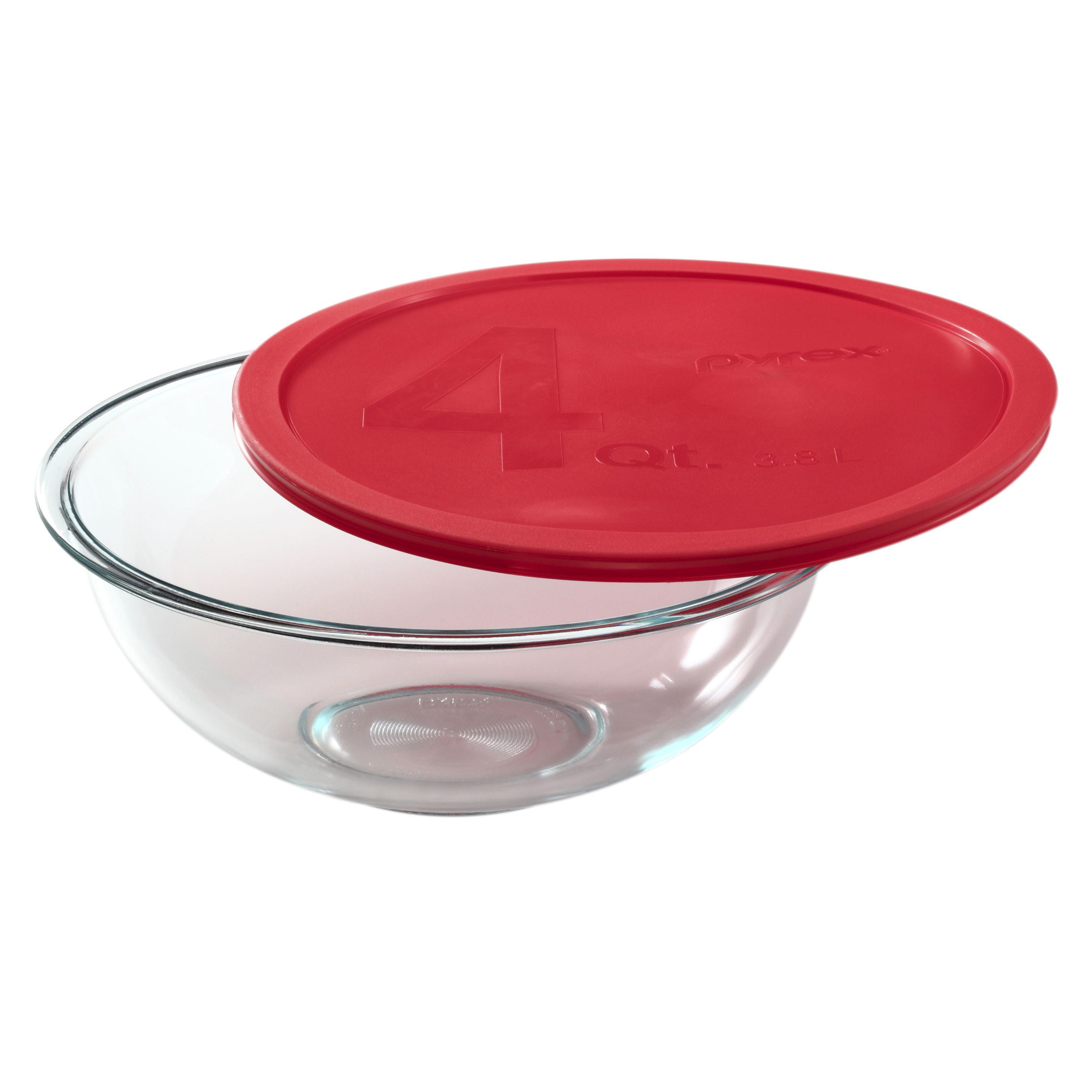 Pyrex 4quart Mixing Bowl with Red Lid