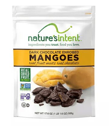 Nature's Intent Dark Chocolate Covered Mangos 17.6oz 220-02040