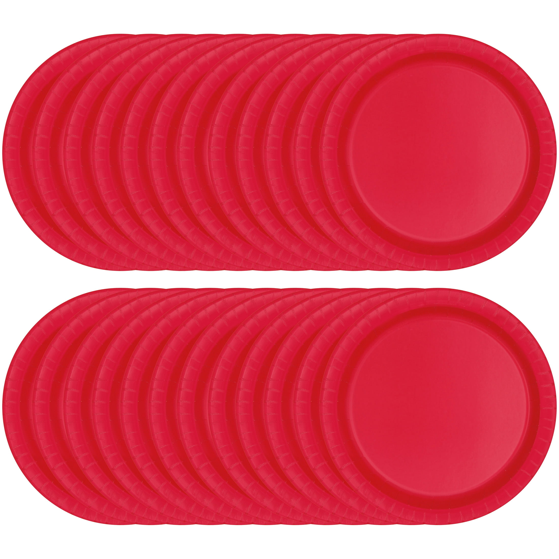 24 Count 7IN Red Dessert Paper Plates by Way To Celebrate