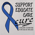 thumbnail image 4 of Inktastic Support, Educate, Care, Cure Colon Cancer Awareness Tote Bag, 4 of 4