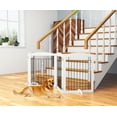 thumbnail image 3 of STAROUS Extra Wide Dog Gate, White, 30"H x 96"L, 3 of 6