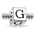 thumbnail image 2 of Bling Jewelry Womens Initial Alphabet Bead Charm A-Z Sterling Silver for European Bracelet, 2 of 4