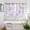 Purple, variant on Purple White Floral Kitchen Curtains Window Panels, Spring Botanical Leaves Farmhouse Insulated Window Treatment Curtain, Grommet Curtains for Bedroom/Living Room/Bathroom, 2 Piece 42"Wx45"L