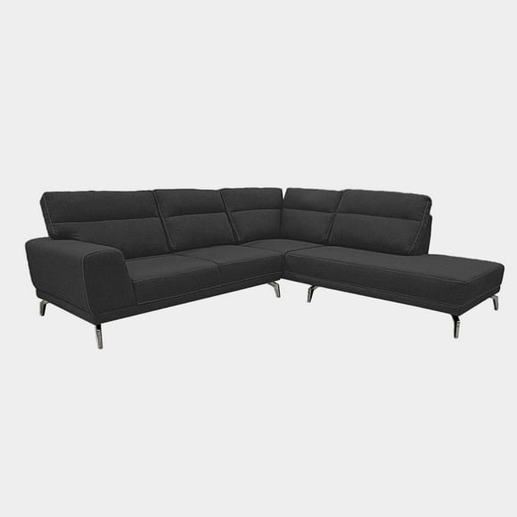 Sala Esquina Naomy Normal Curri Black - DC Inlab Muebles Modelo D