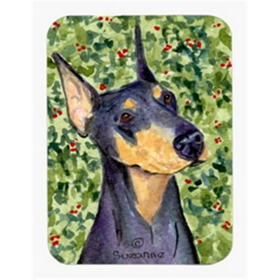 Doberman Mouse Pad & Hot Pad Or Trivet
