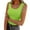 Green, variant on Women's Fashion Summer V Neck Leisure Three-quarter Sleeve Solid