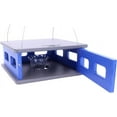 thumbnail image 3 of AmishToyBox.com Bluebird Feeder - Hanging Block House Mealworm Feeder for Bluebirds - Amish-Made with Poly Lumber Gray and Blue, 3 of 4