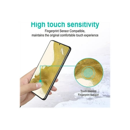 SaharaCase - ZeroDamage Ultra Strong+ Tempered Glass Screen Protector for Samsung Galaxy S22 - Clear