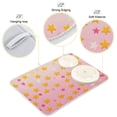 thumbnail image 3 of Yayeee Dish Drying Mat for Kitchen Counter 18"x24" Microfiber Absorbent Pad, Gradient Pink Stars, 3 of 7