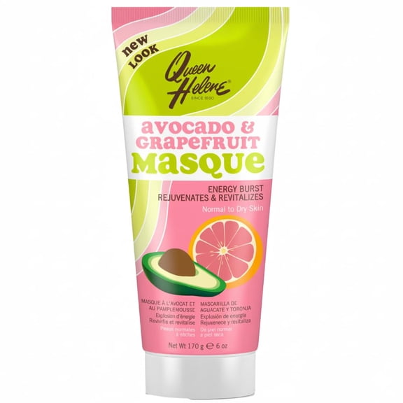 Queen Helene Facial Masque for Normal Skin, Avocado and Grapefruit, 6 Oz