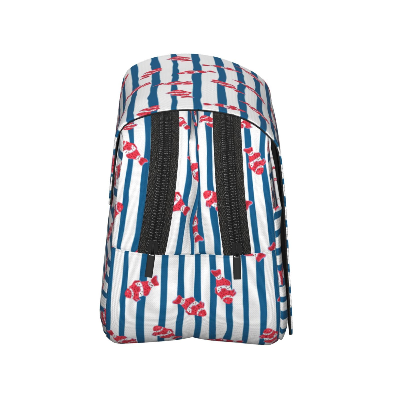 Rateoe Clown Fish Pattern Double Clamshell Pen Case, Storage Organizer with Two Zipper Compartments– Holds Up to 50 Pencils & Pens