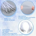 thumbnail image 6 of 1 set 100pcs Round Polyester Elastic Hang Tag with Stainless Steel Findings White 0.15~0.2cm Polyester, 6 of 8