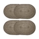 thumbnail image 1 of Uxcell 4 piezas de manteles ovalados trenzados de 20" para mesas de comedor, manteles ovalados antideslizantes, lavables, con aislamiento térmico, manteles tejidos, marrón, 1 of 7