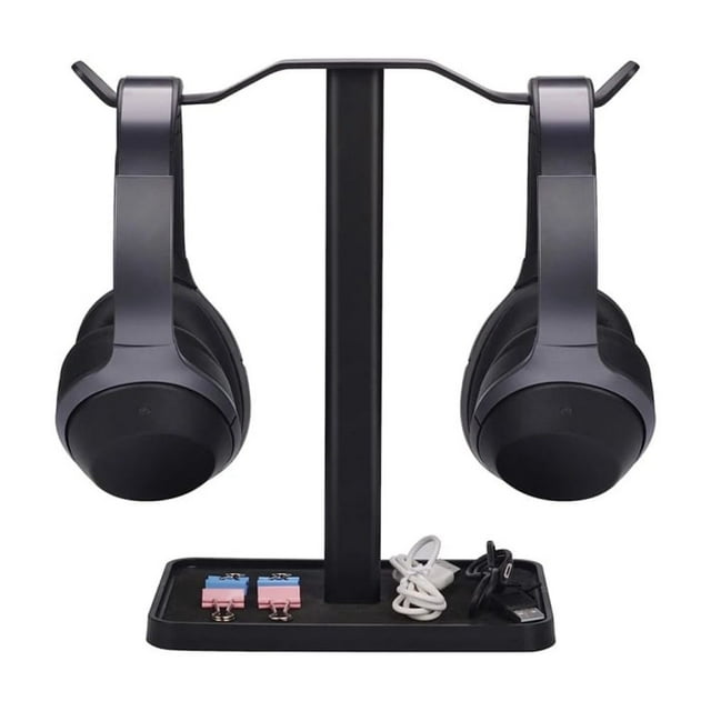 Desk Declutter: Spacious Storage Headset Stand With Quick Easy Assembly
