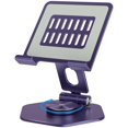 thumbnail image 1 of Soporte para tableta SOJUNER giratorio con base giratoria de 360 grados, color morado, 1 of 6