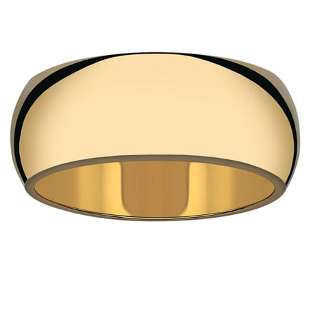 14kt Gold-Tone Wide Polished Wedding Band, 8mm
