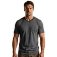 thumbnail image 6 of Mens Quick Dry V Neck T-Shirts Workout Soft Short Sleeve Moisture Wicking Running Athletic Gym Casual Tee Tops with Pocket Dark Gray, 6 of 9